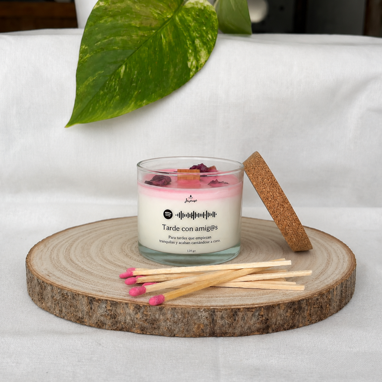 Vela Granada y Ciruela 250 g con Cerillas