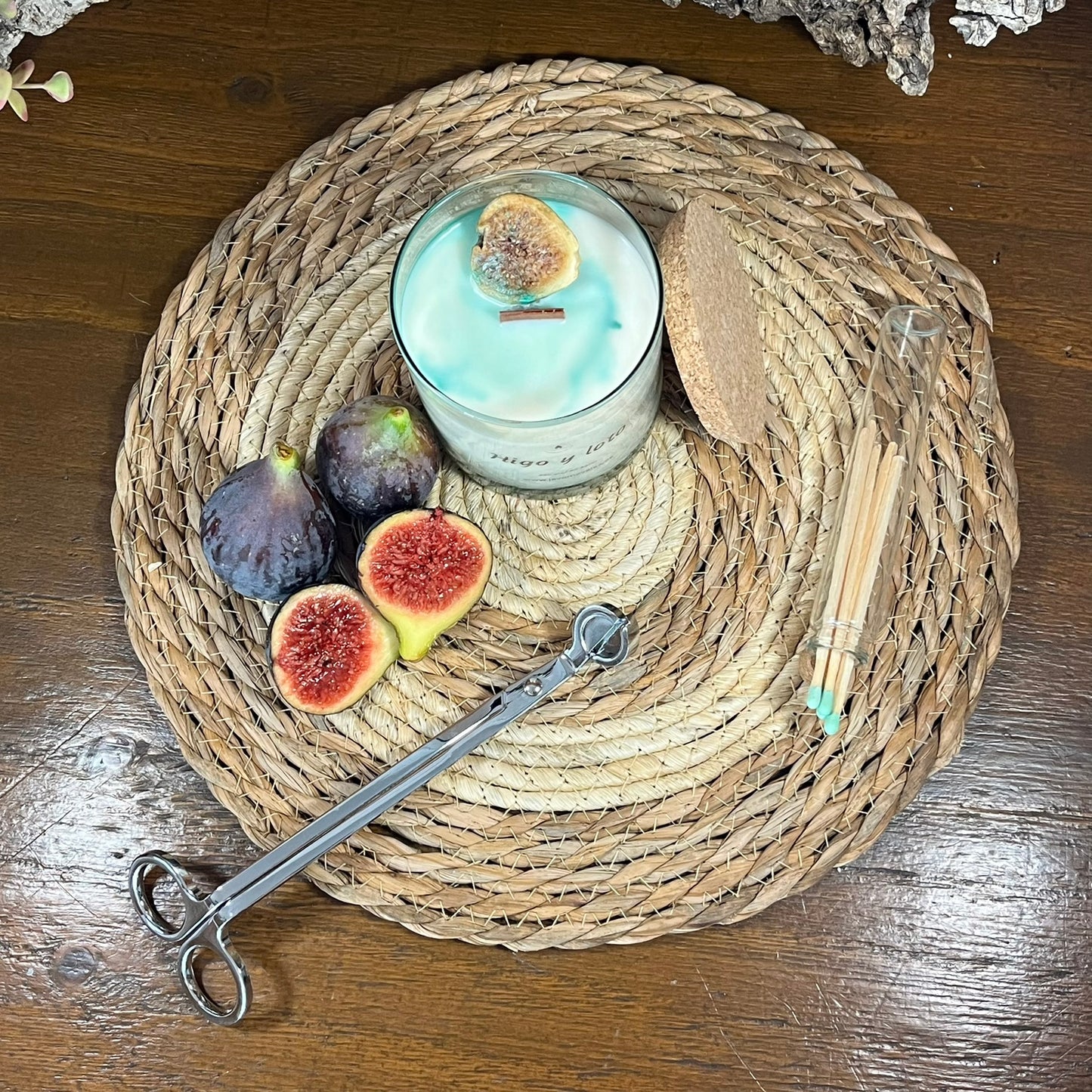 Vela Esencial Higo y Loto – Equilibrio y Naturaleza