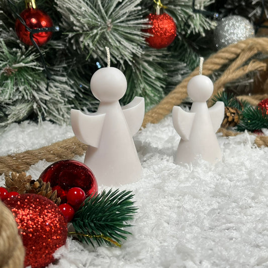 Pareja de Ángeles – Luz suave para un invierno en calma