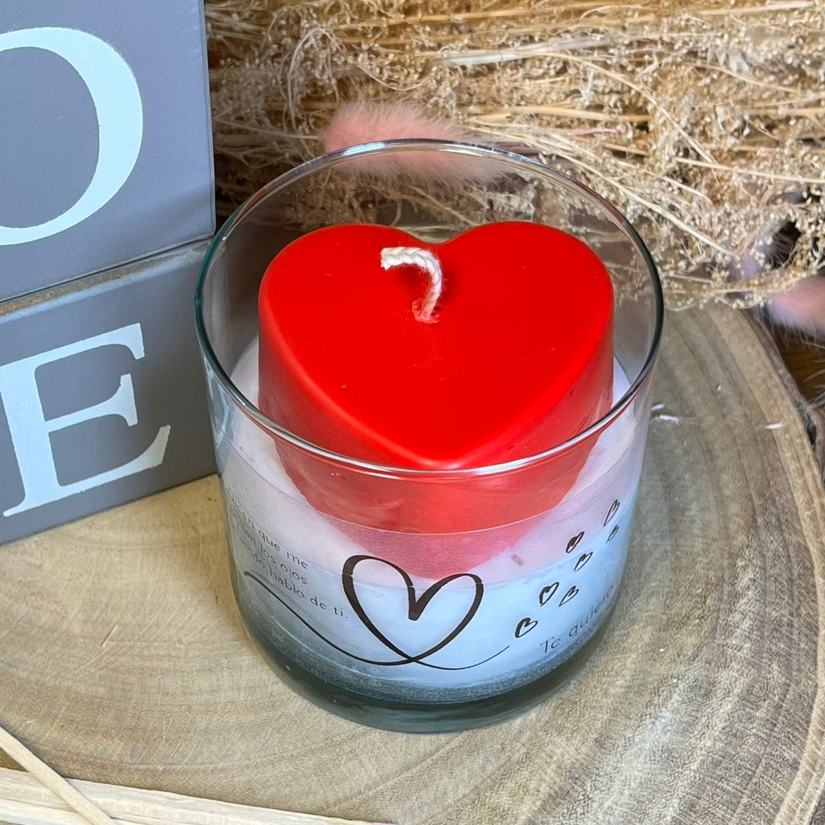Vela Corazón de San Valentín