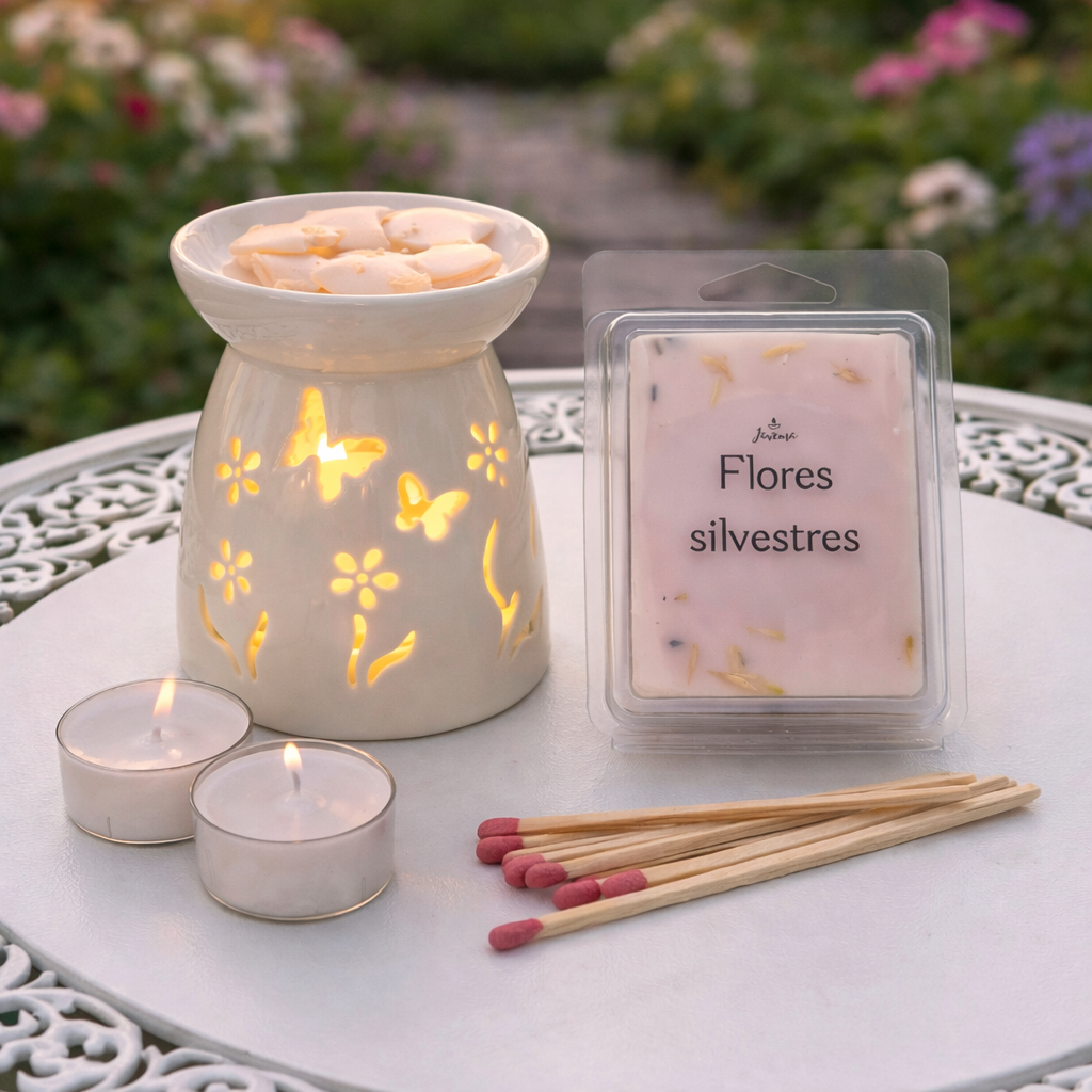 Pack Quemador Pequeño Primavera + Wax Melts