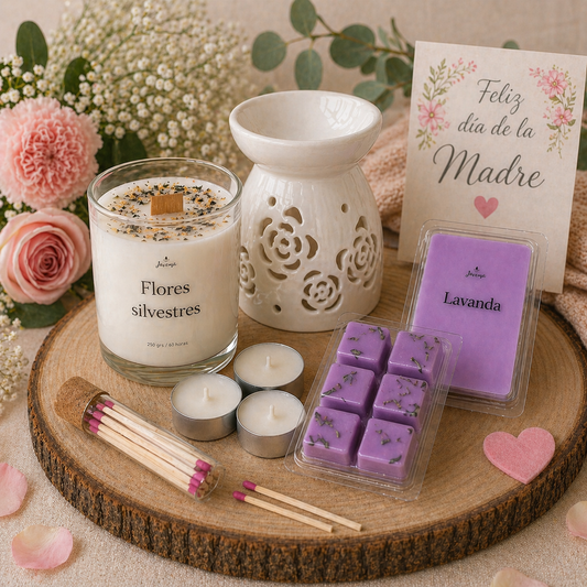 Pack Flores silvestres y quemador Dama