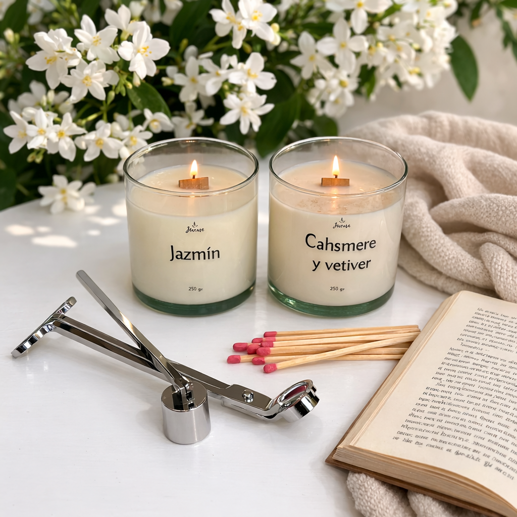 Pack Velas Jazmín & Cashmere y Vetiver