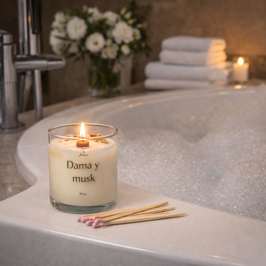 Vela Dama y Musk con Cerillas