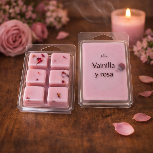 Wax Melts Vainilla y Rosa