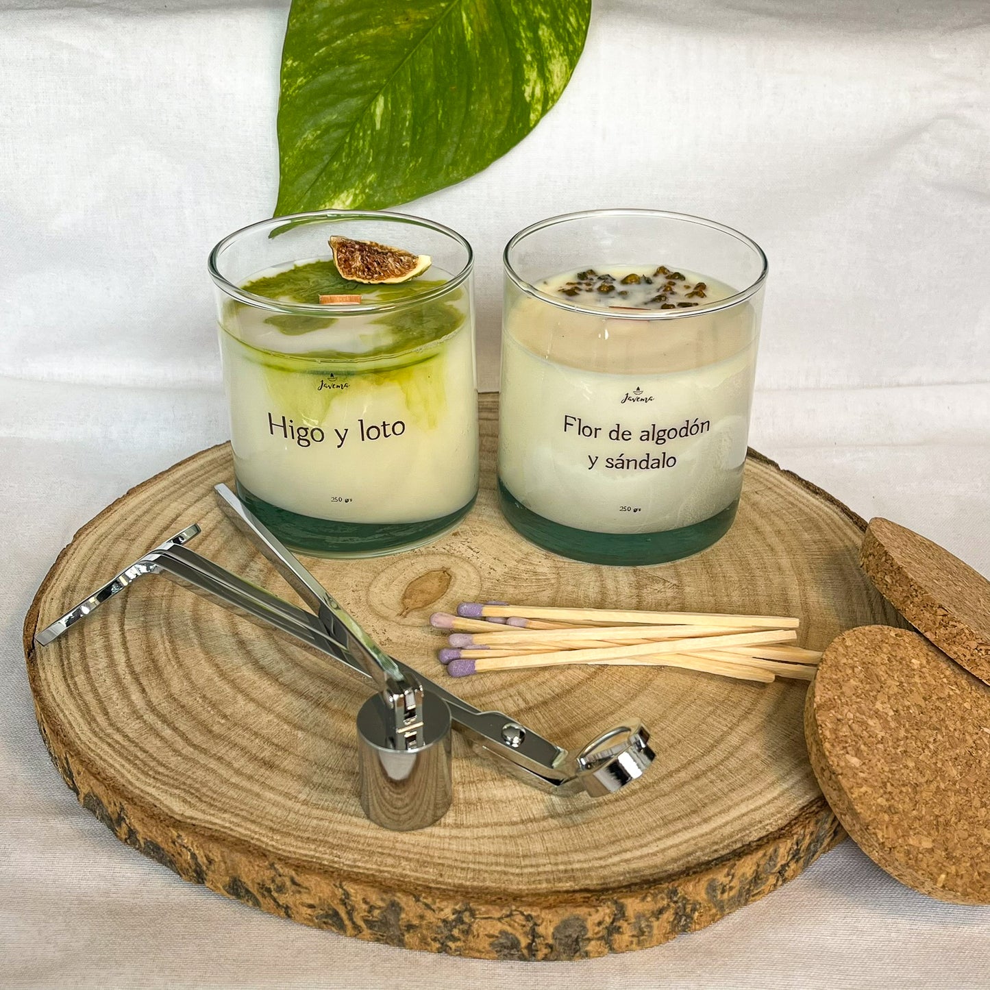 Pack Velas Higo y Loto & Flor de Algodón y Sándalo