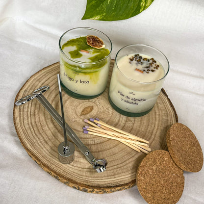 Pack Velas Higo y Loto & Flor de Algodón y Sándalo