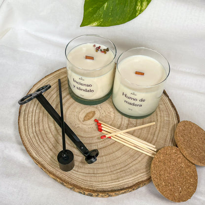Pack Velas Incienso y Sándalo & Musgo y Madera