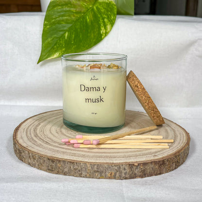 Vela Dama y Musk con Cerillas