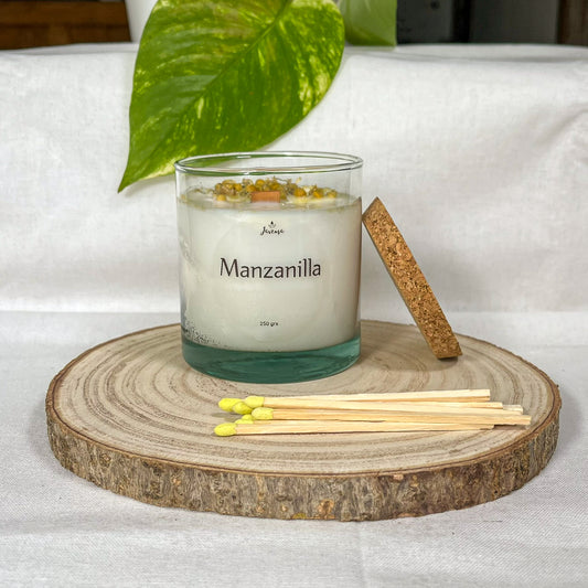 Vela Esencial Manzanilla – Serenidad y Calma