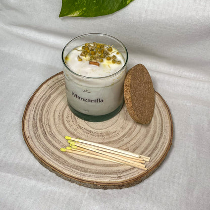 Vela Manzanilla con Cerillas
