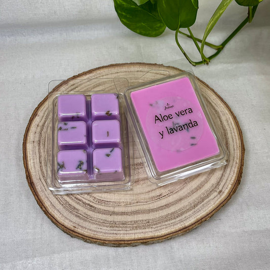 Wax Melts de Soja 85 g – Aloe Vera y Lavanda
