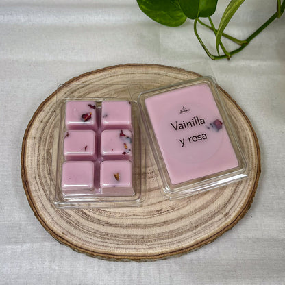 Wax Melts de Soja 85 g – Vainilla y Rosa