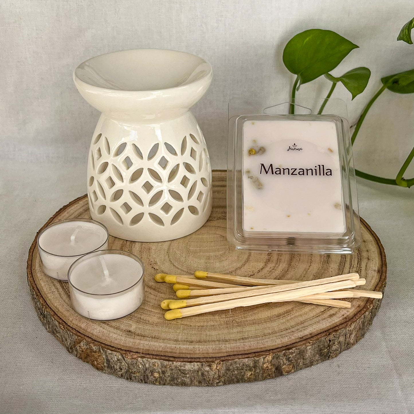 Pack Quemador Pequeño Pausa + Wax Melts