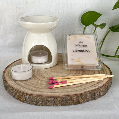 Pack Quemador Pequeño Primavera + Wax Melts
