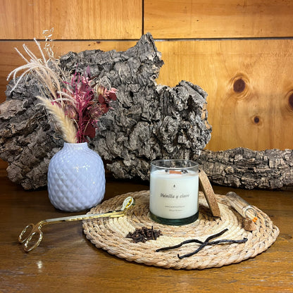 Vela Esencial Vainilla y Clavo – Calma y Protección