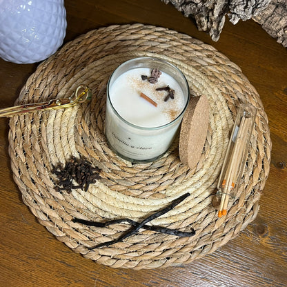 Vela Esencial Vainilla y Clavo – Calma y Protección