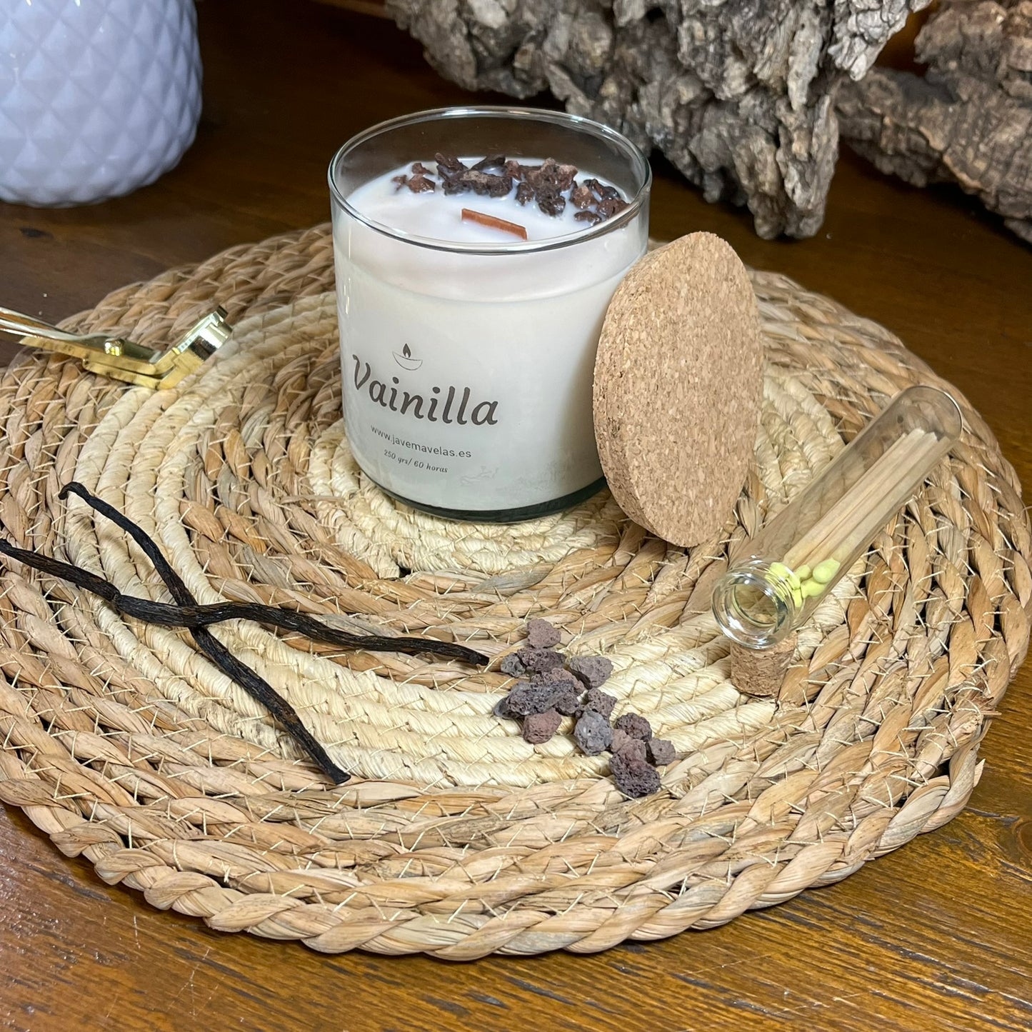 Vela Esencial Vainilla – Calma y Hogar