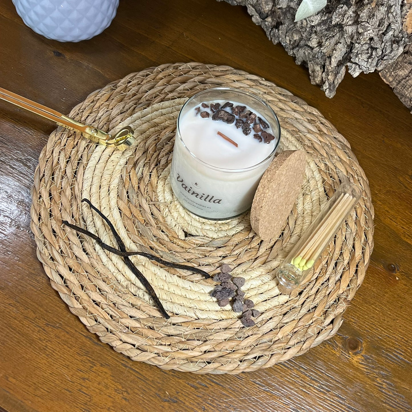 Vela Esencial Vainilla – Dulzura y Calma