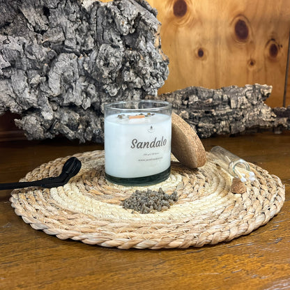 Vela Esencial Sándalo – Tierra y Conexión