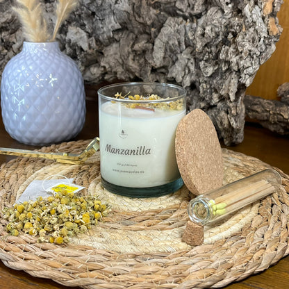 Vela Esencial Manzanilla – Serenidad y Calma