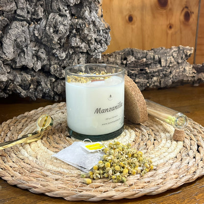 Vela Esencial Manzanilla – Serenidad y Calma