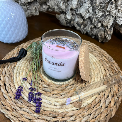Vela Esencial Lavanda – Descanso y Equilibrio