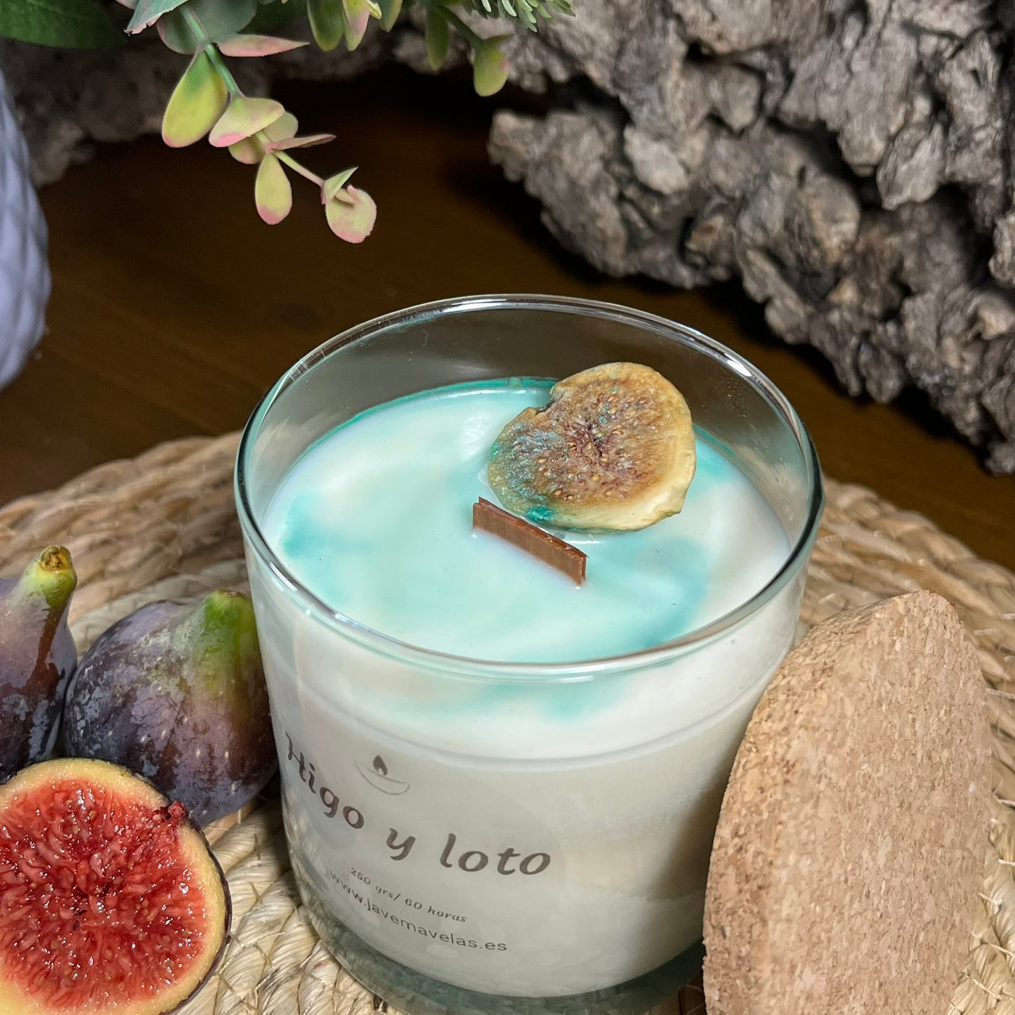 Vela Esencial Higo y Loto – Equilibrio y Naturaleza