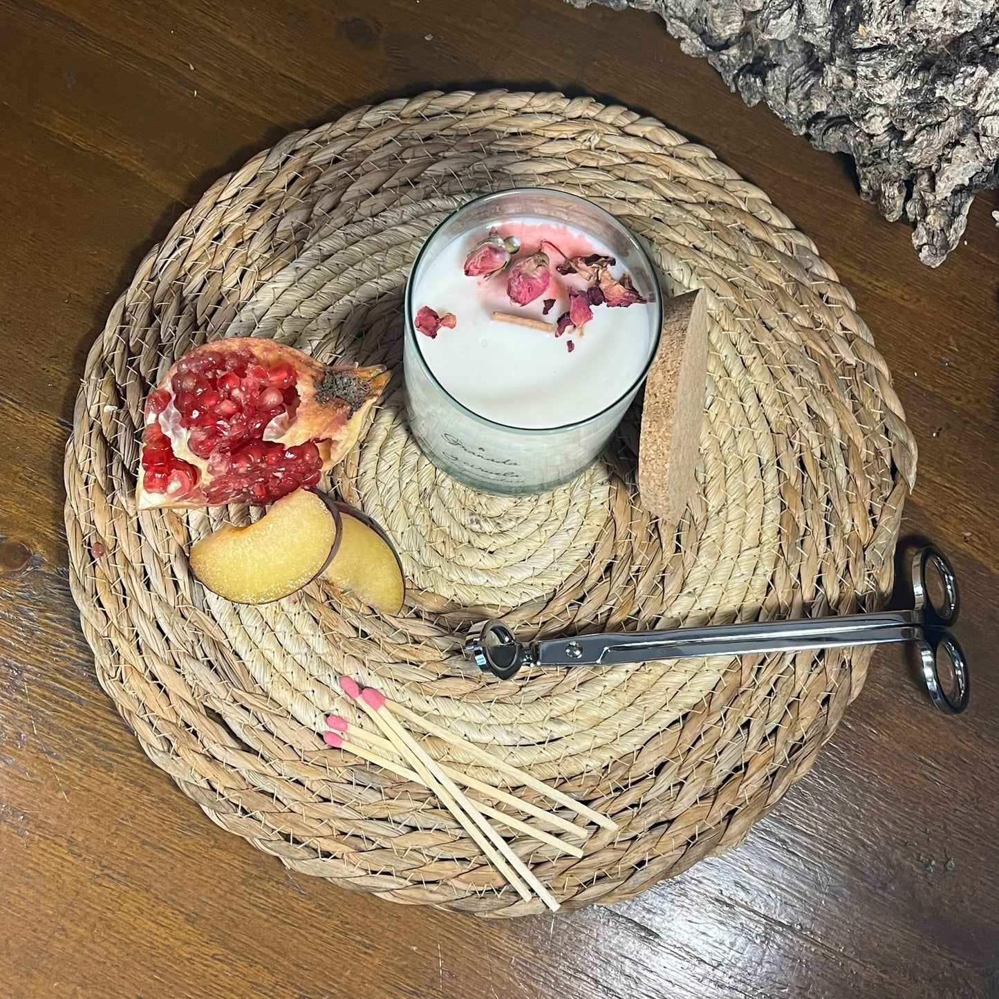 Vela Esencial Granada y Ciruela – Pasión y Energía