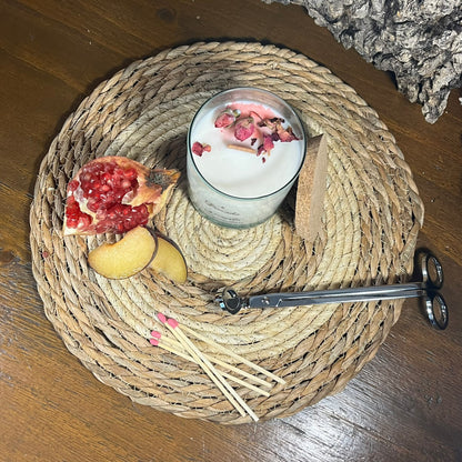 Vela Esencial Granada y Ciruela – Pasión y Energía