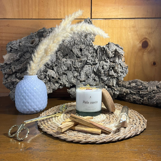 Vela Esencial Palo Santo – Energía y Limpieza