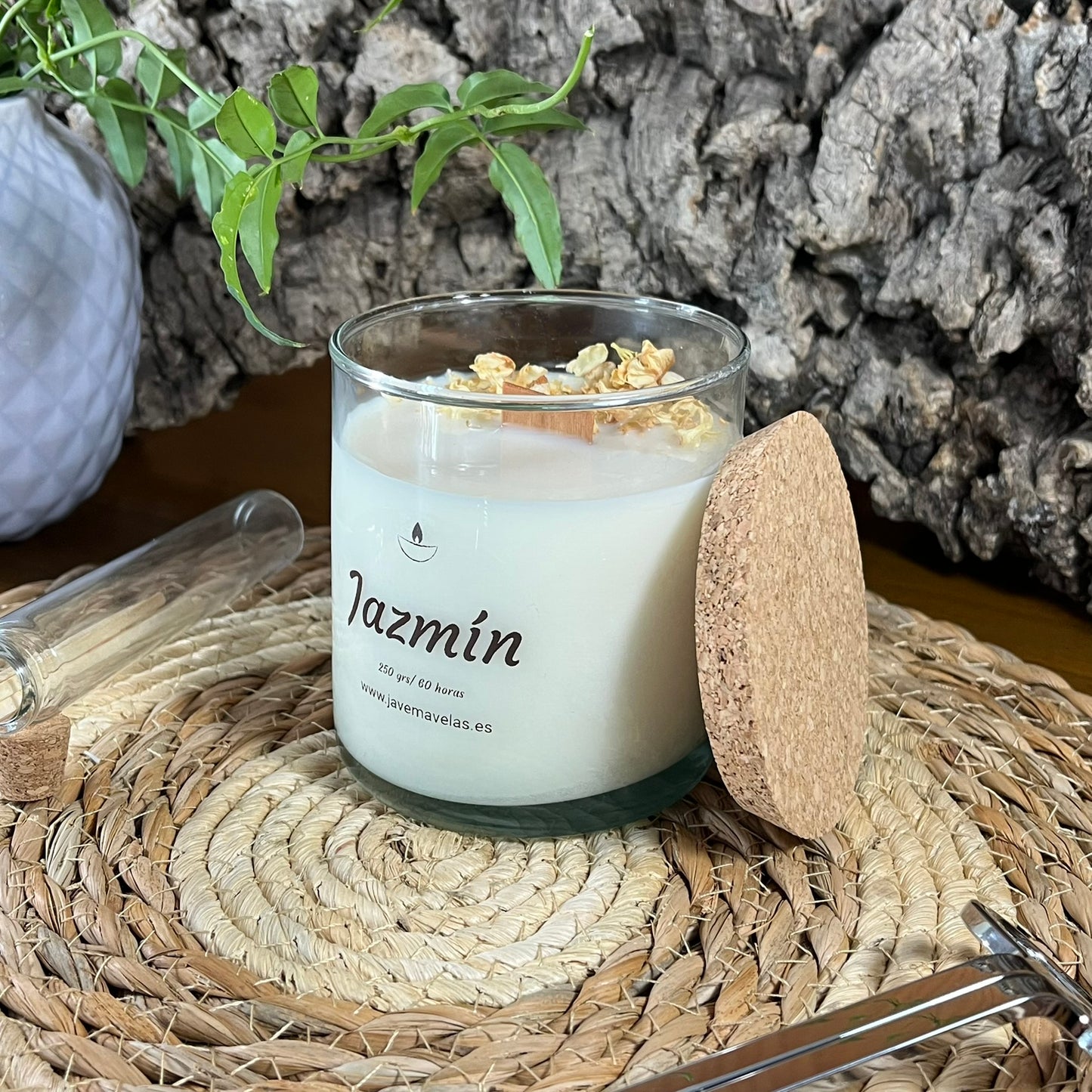 Vela Esencial Jazmín – Belleza y Armonía