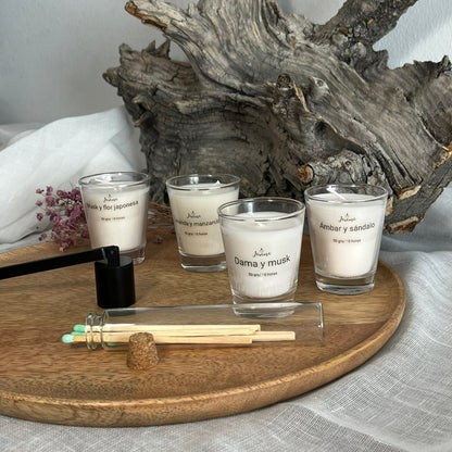 Pack de 4 Mini Velas – Aromas que transforman el ambiente