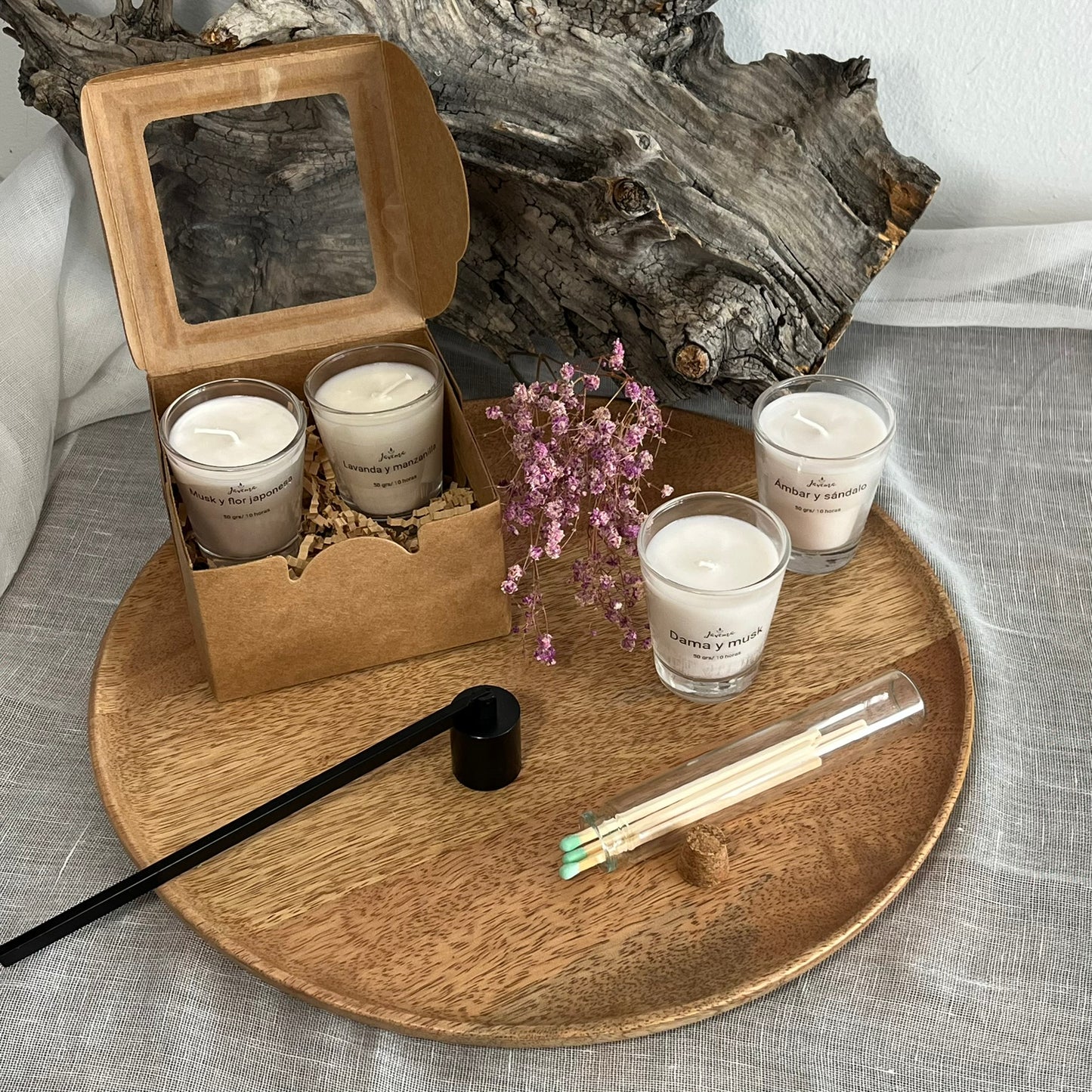 Pack de 4 Mini Velas – Aromas que transforman el ambiente