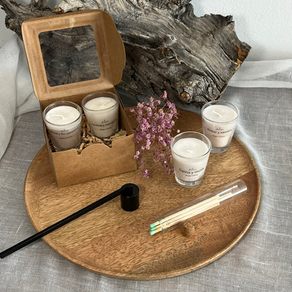 Pack de 4 Mini Velas – Aromas que transforman el ambiente