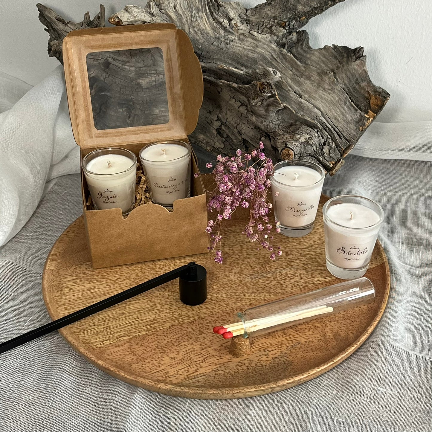 Pack de 4 Mini Velas – Aromas que transforman el ambiente