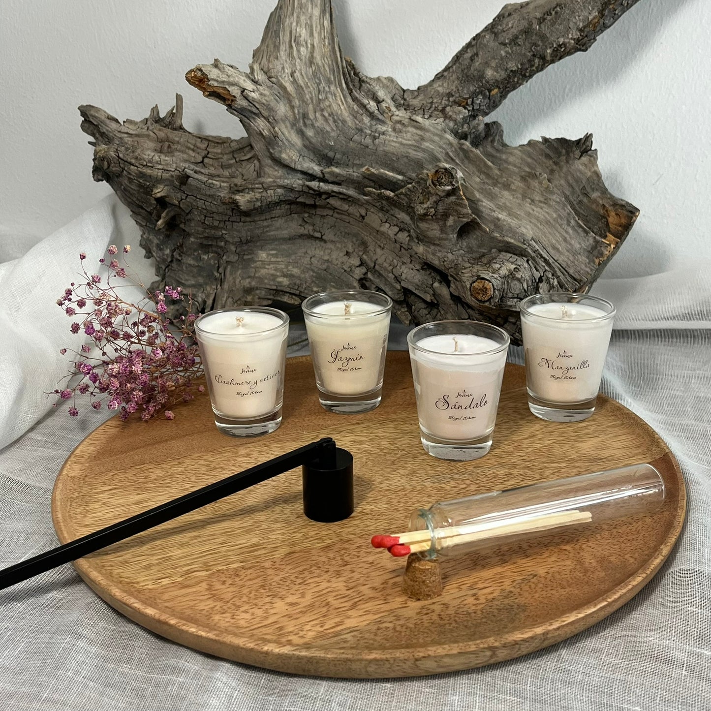 Pack de 4 Mini Velas – Aromas que transforman el ambiente