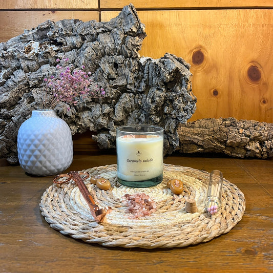 Vela Esencial Caramelo Salado – Dulzura y Contraste