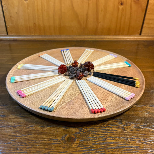 Botecito de cerillas de colores