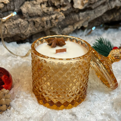 Vela Madera Especiada – Edición Ámbar