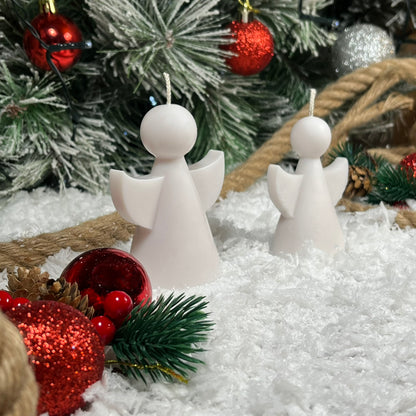 Pareja de Ángeles – Luz suave para un invierno en calma
