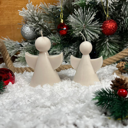 Pareja de Ángeles – Luz suave para un invierno en calma