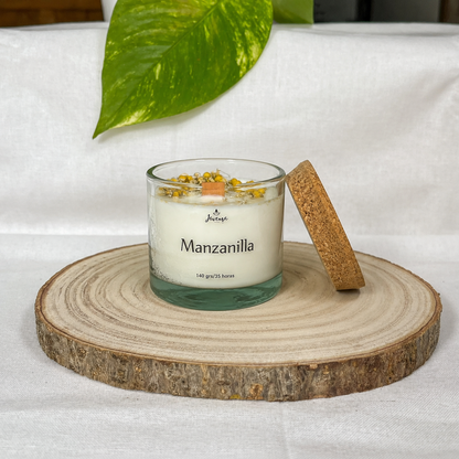 Vela Manzanilla con Cerillas