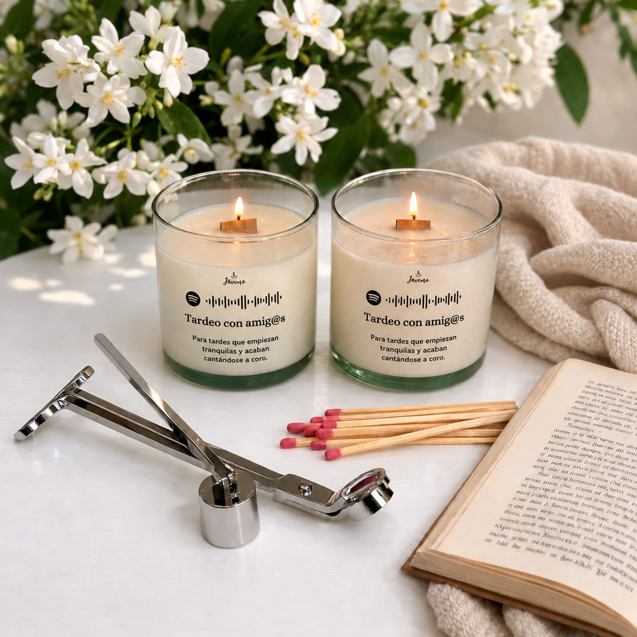 Pack Velas Jazmín & Cashmere y Vetiver
