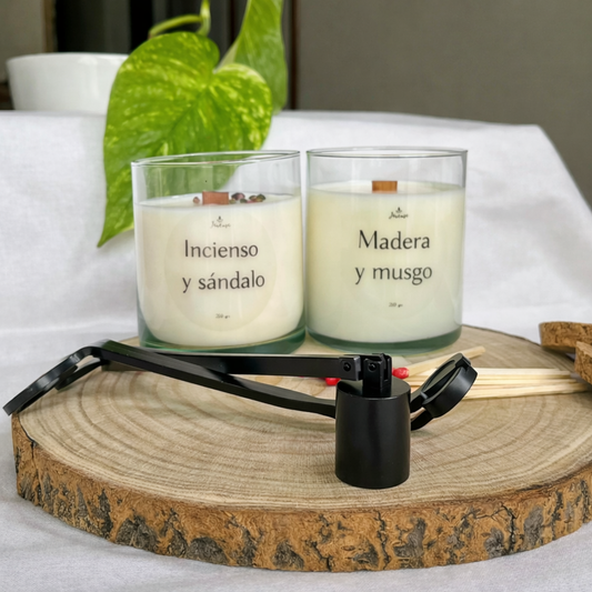 Pack Velas Incienso y Sándalo & Musgo y Madera