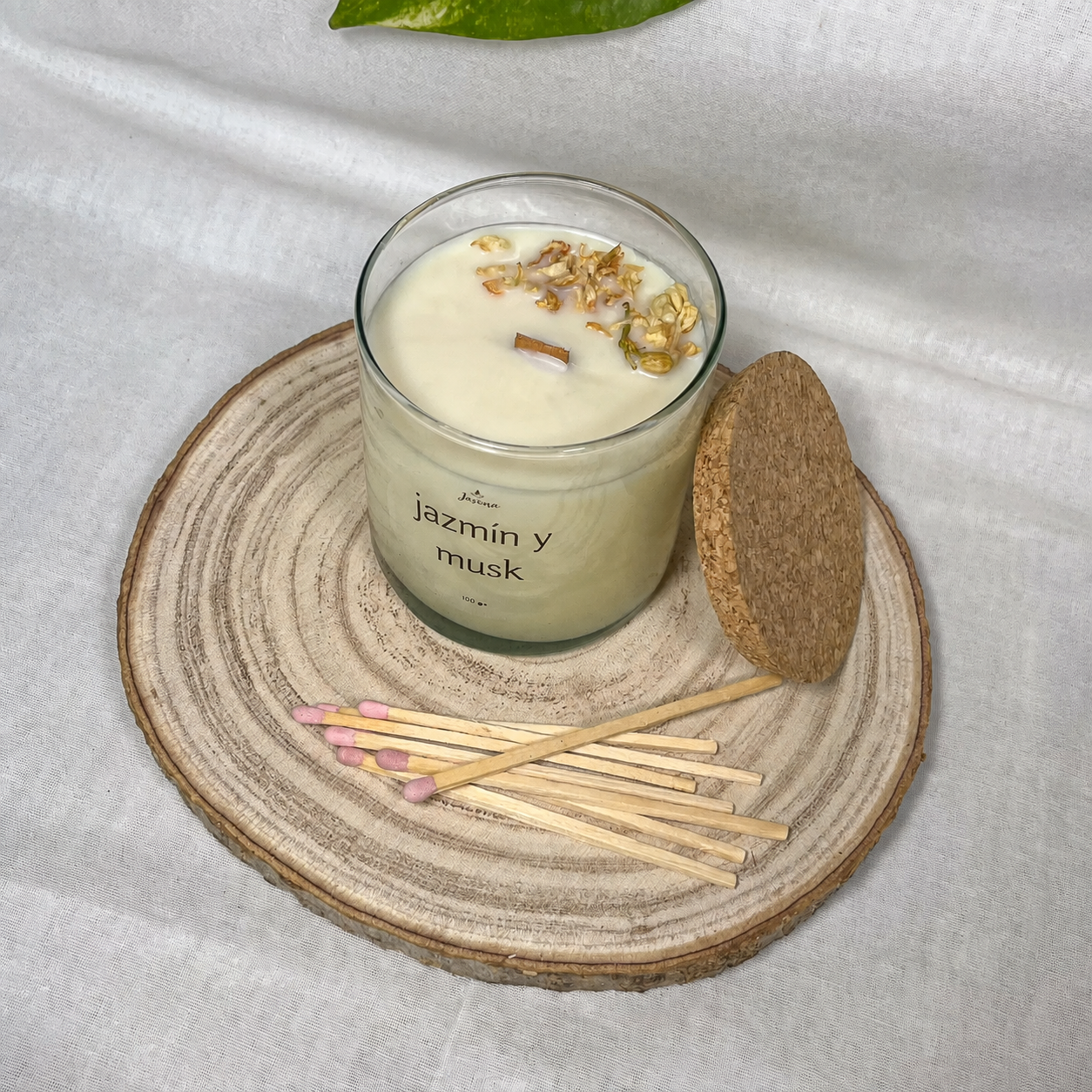 Vela Jazmín y Musk con Cerillas