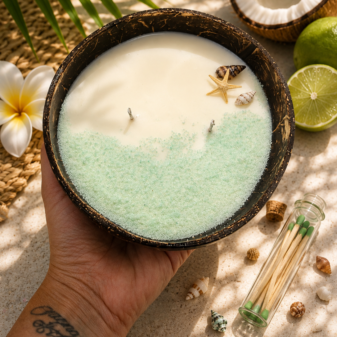 Vela de Coco y Lima