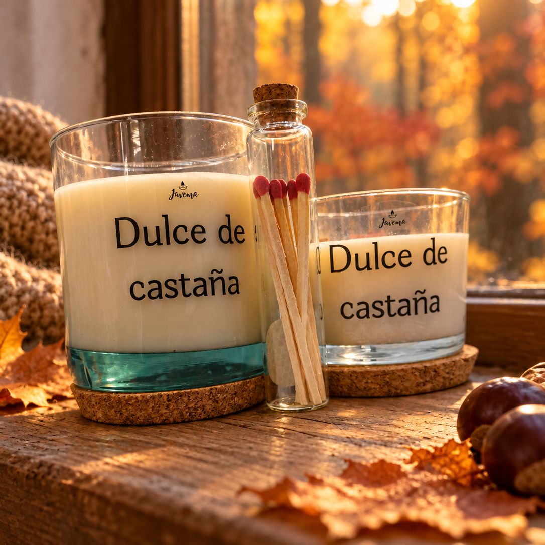 Vela Dulce de Castaña con Cerillas
