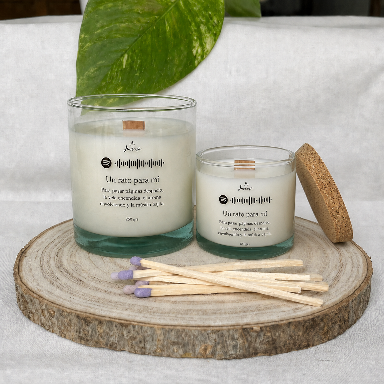 Vela Aloe Vera y Lavanda 250 g con Cerillas