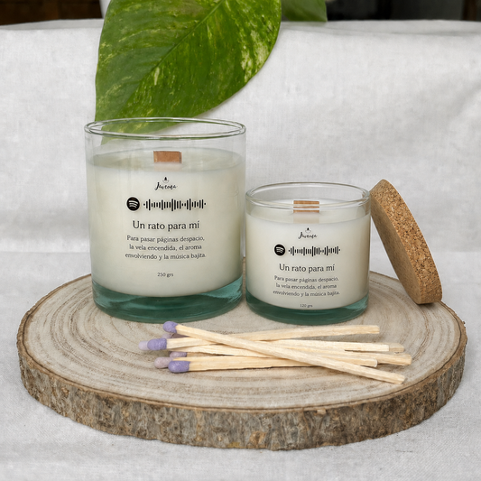 Vela Aloe Vera y Lavanda 250 g con Cerillas